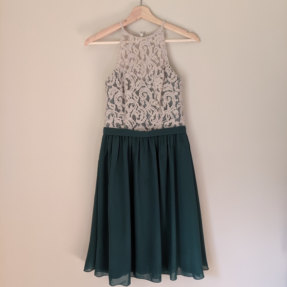 Emerald Green Sleeveless Dress by Jasmine